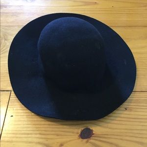 Black bohemian hat.